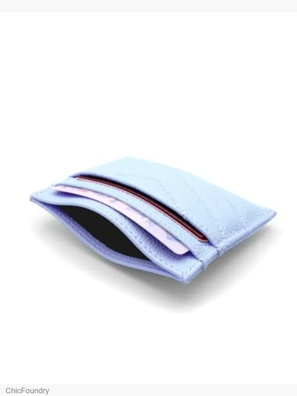 Slim Leather Card Holder Wallet Minimalist Vegan Credit Card Case